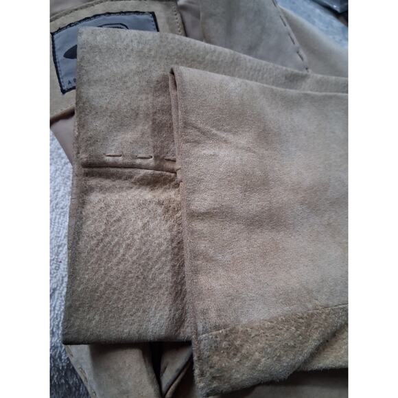 Y2k Vtg AR Bernardo Fashion Suede Womens size Medium Stitch Hippie Grunge Blazer - Picture 15 of 15